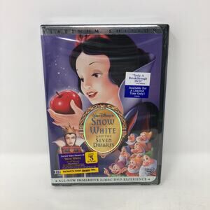 Snow White and The Seven Dwarfs (DVD, 2-Disc Special Platinum Edition) NEW